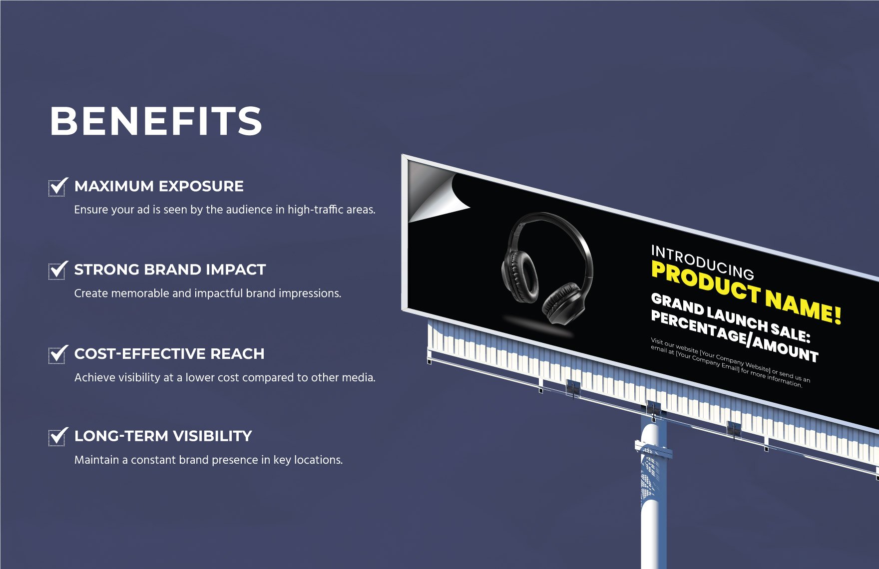 New Product Announcement Billboard Template
