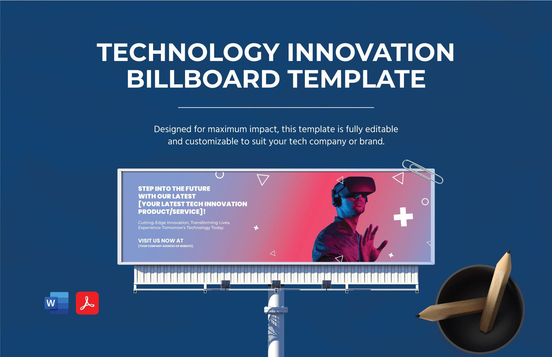 Technology Innovation Billboard Template