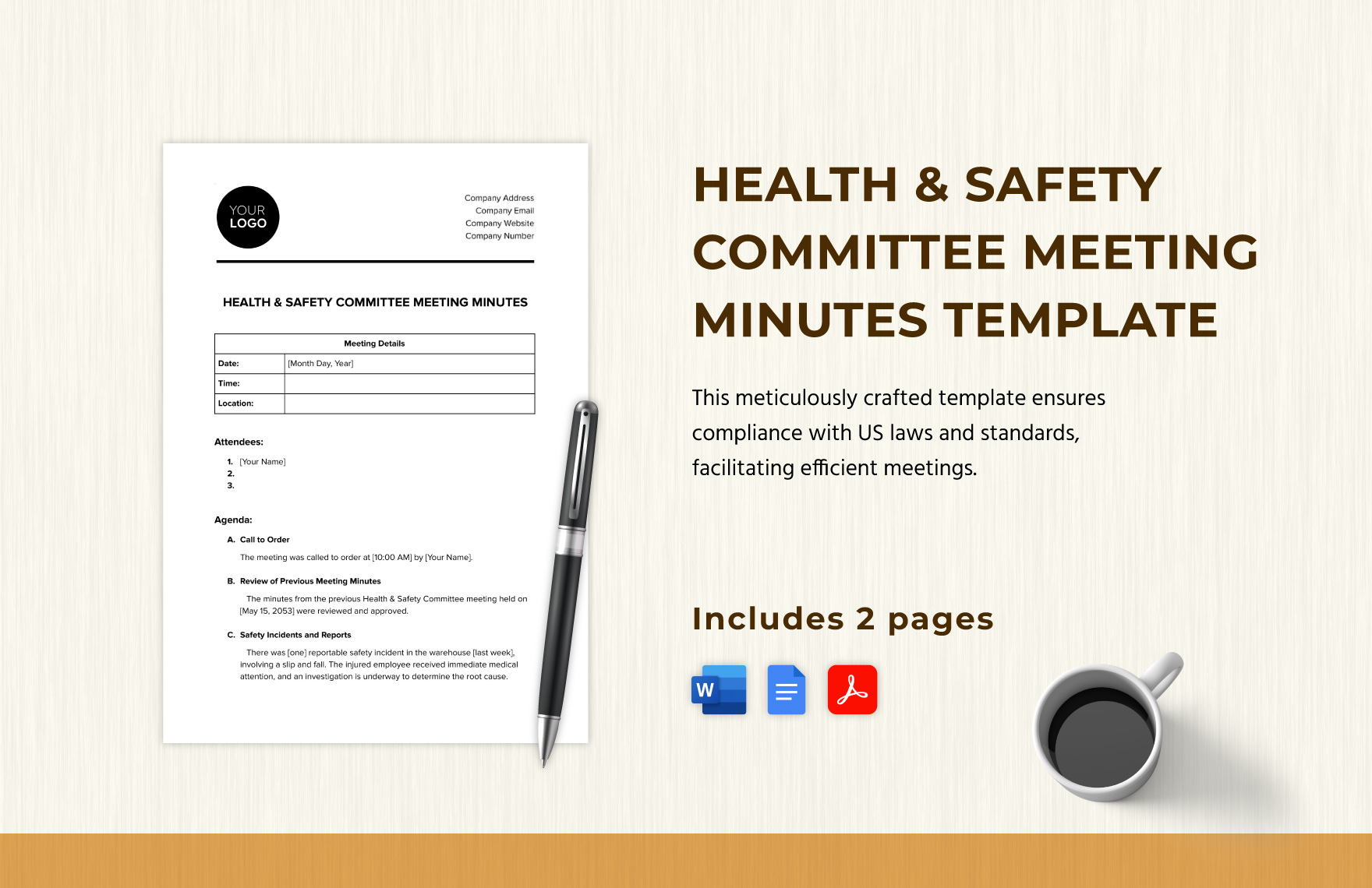 Minutes Of Meeting Template In Excel Google Sheets Download 