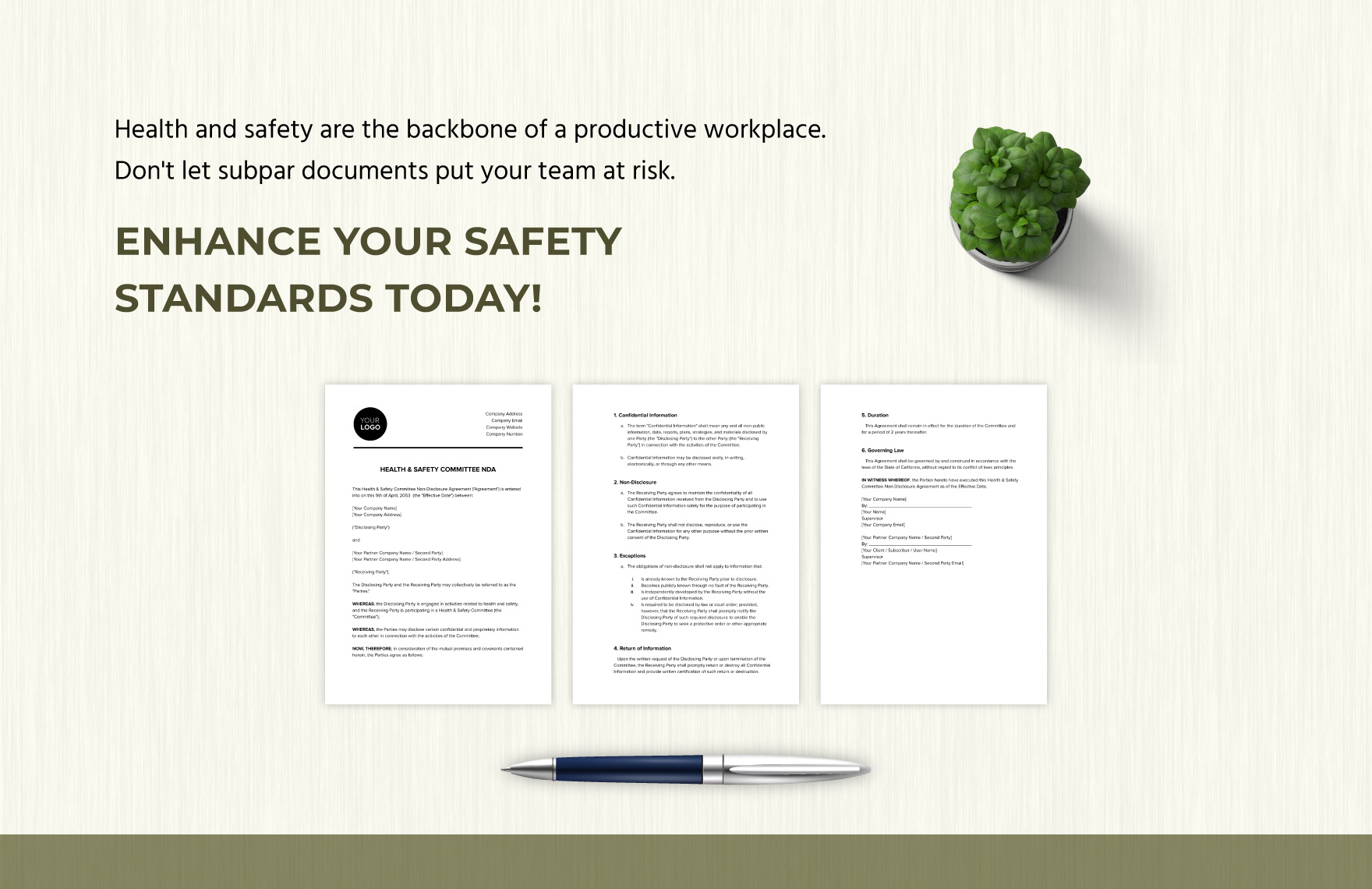 Health & Safety Committee NDA Template