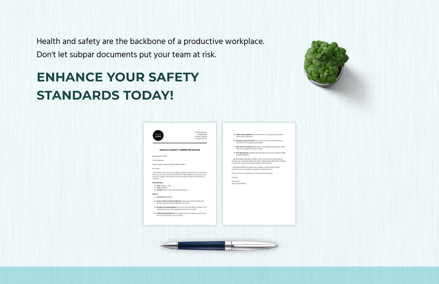 Health & Safety Committee Notice Template