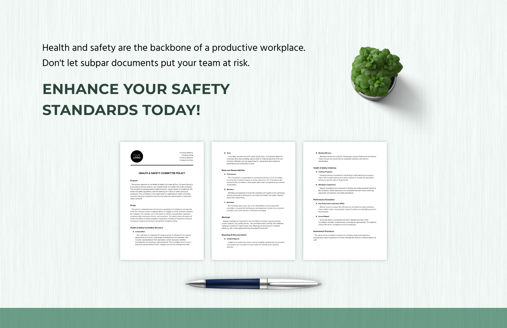 Health & Safety Committee Policy Template