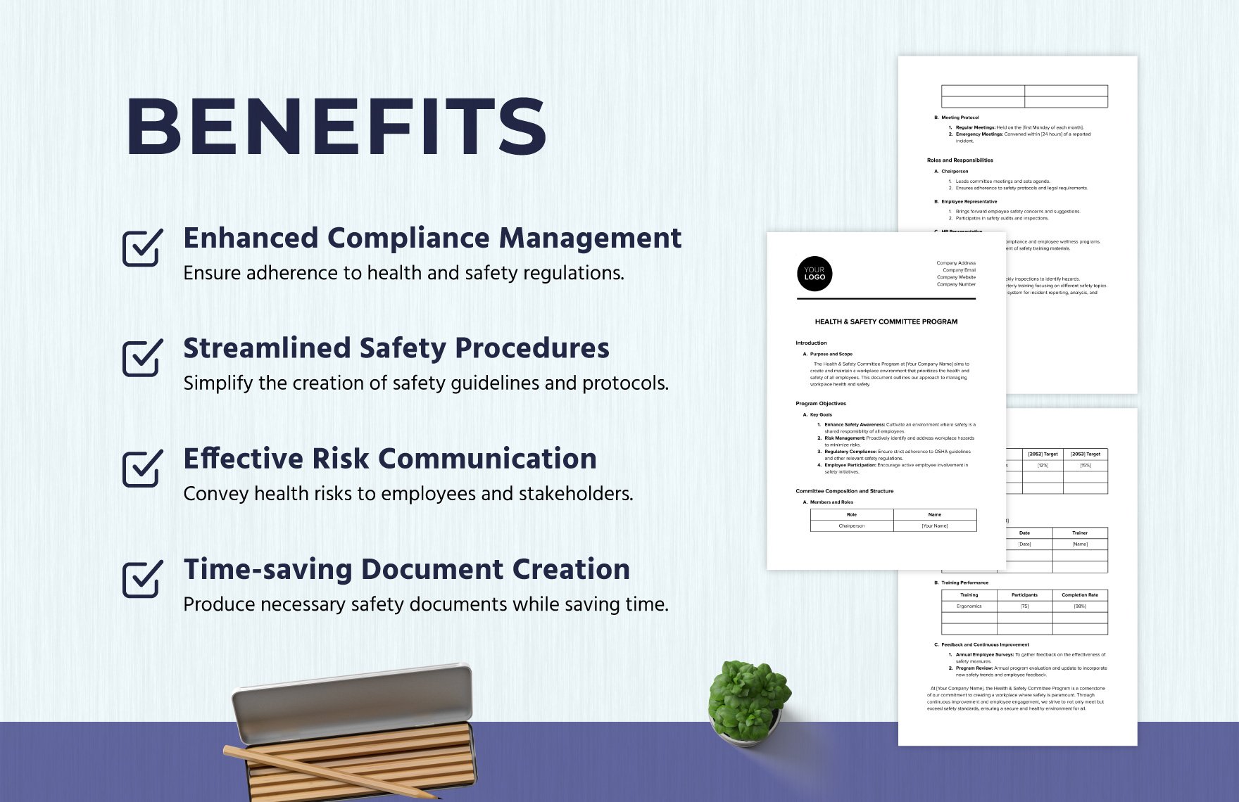 Health & Safety Committee Program Template