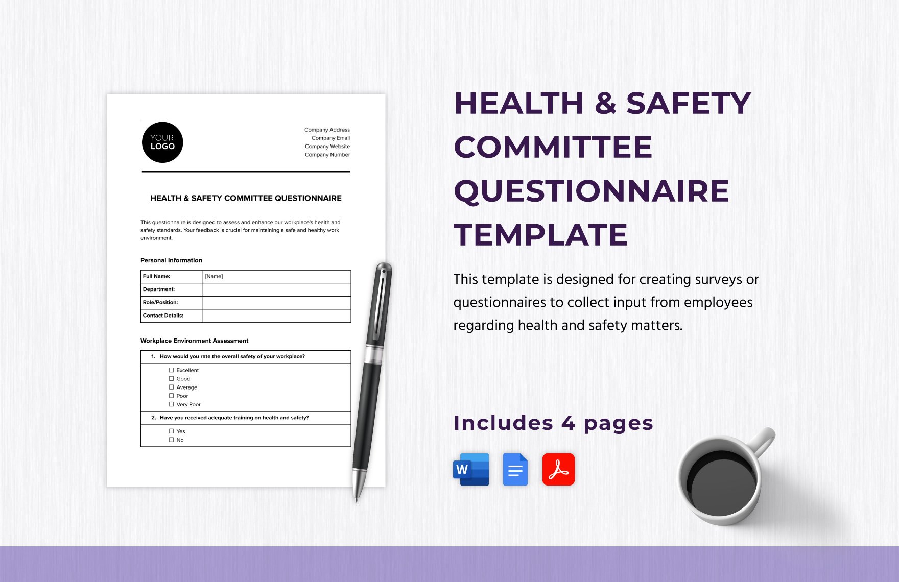 Health & Safety Committee Questionnaire Template