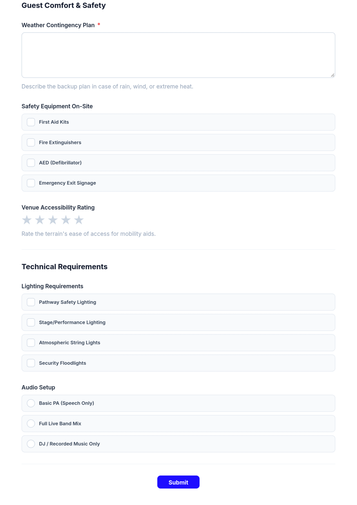 Free Outdoor Event Checklist Template & AI Maker
