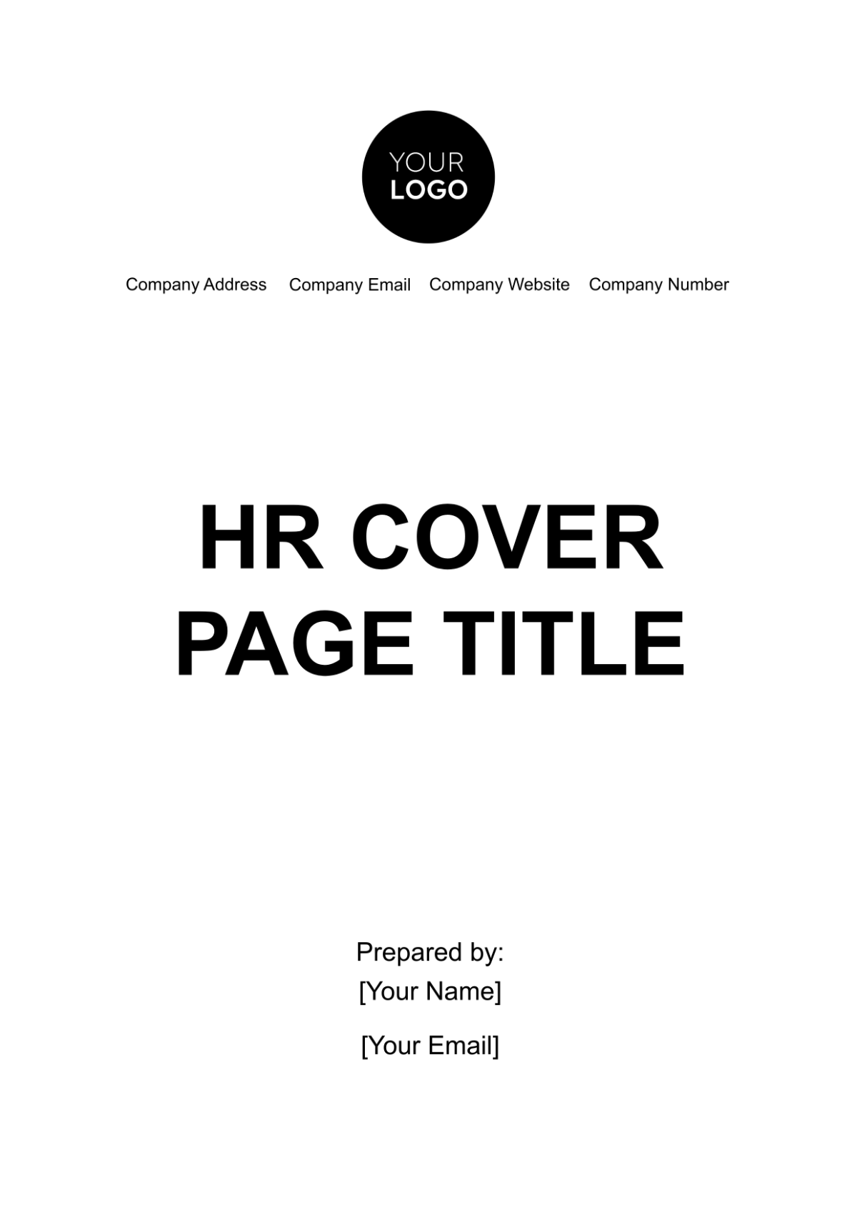 HR Cover Page