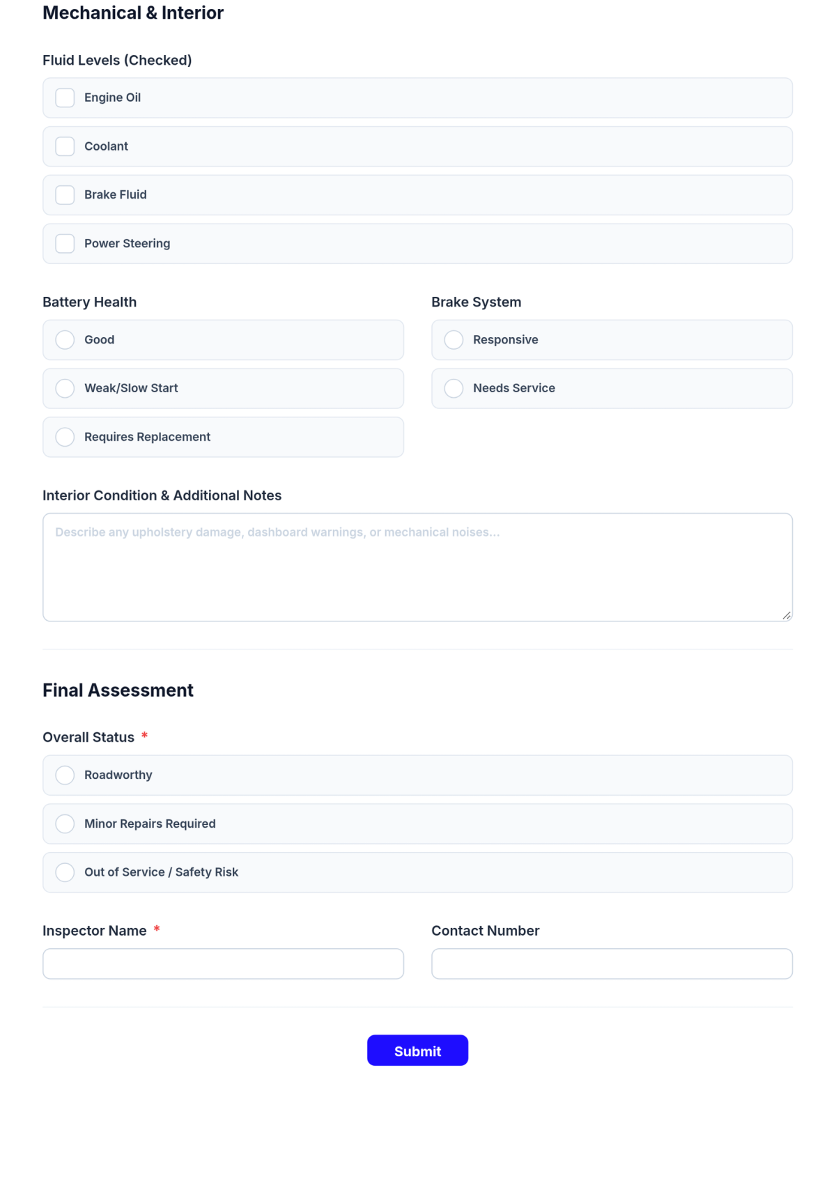 Free Car Checklist Template & AI Car Checklist Maker Free Car Checklist Template & AI Car Checklist Maker