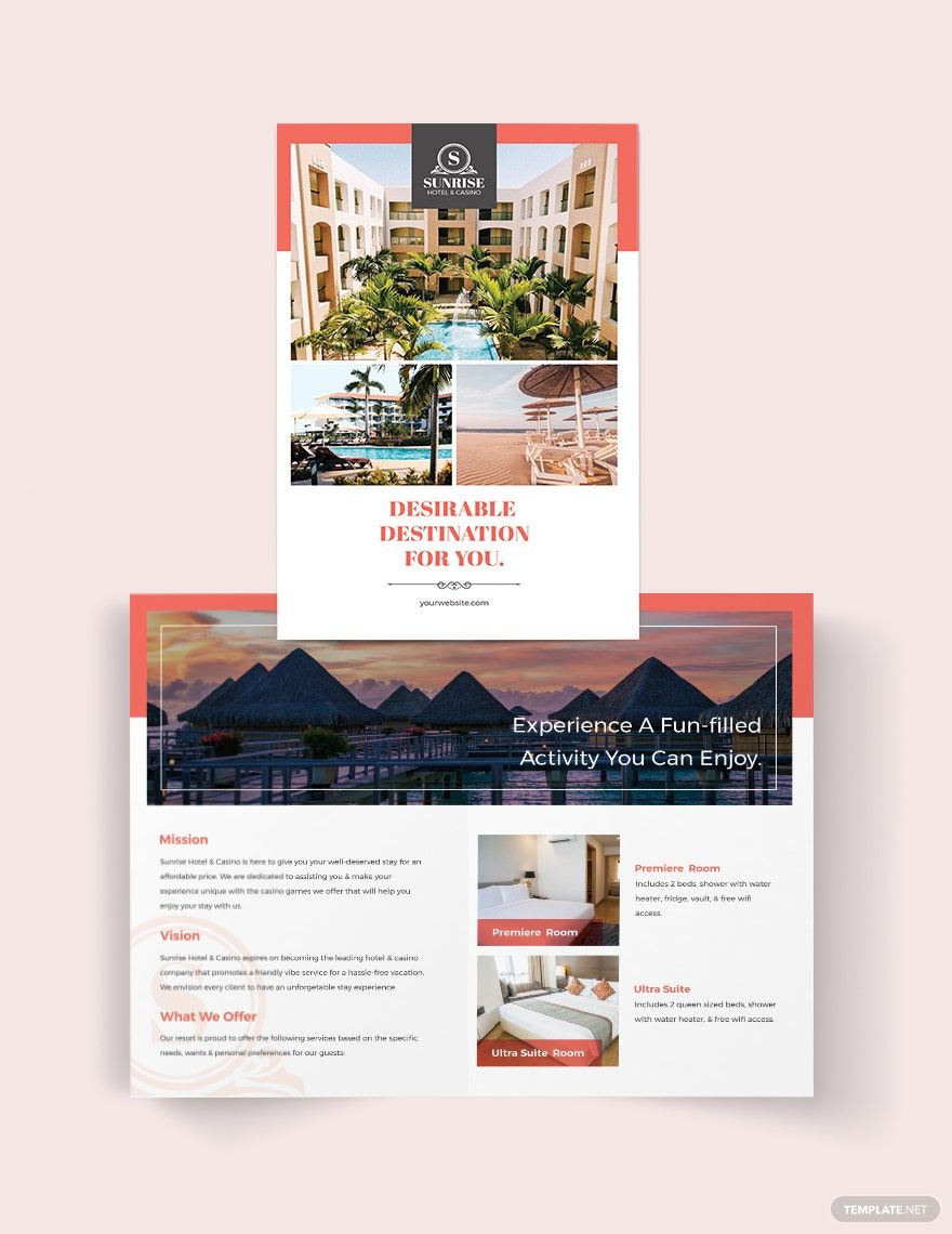 hotel-advertising-bi-fold-brochure