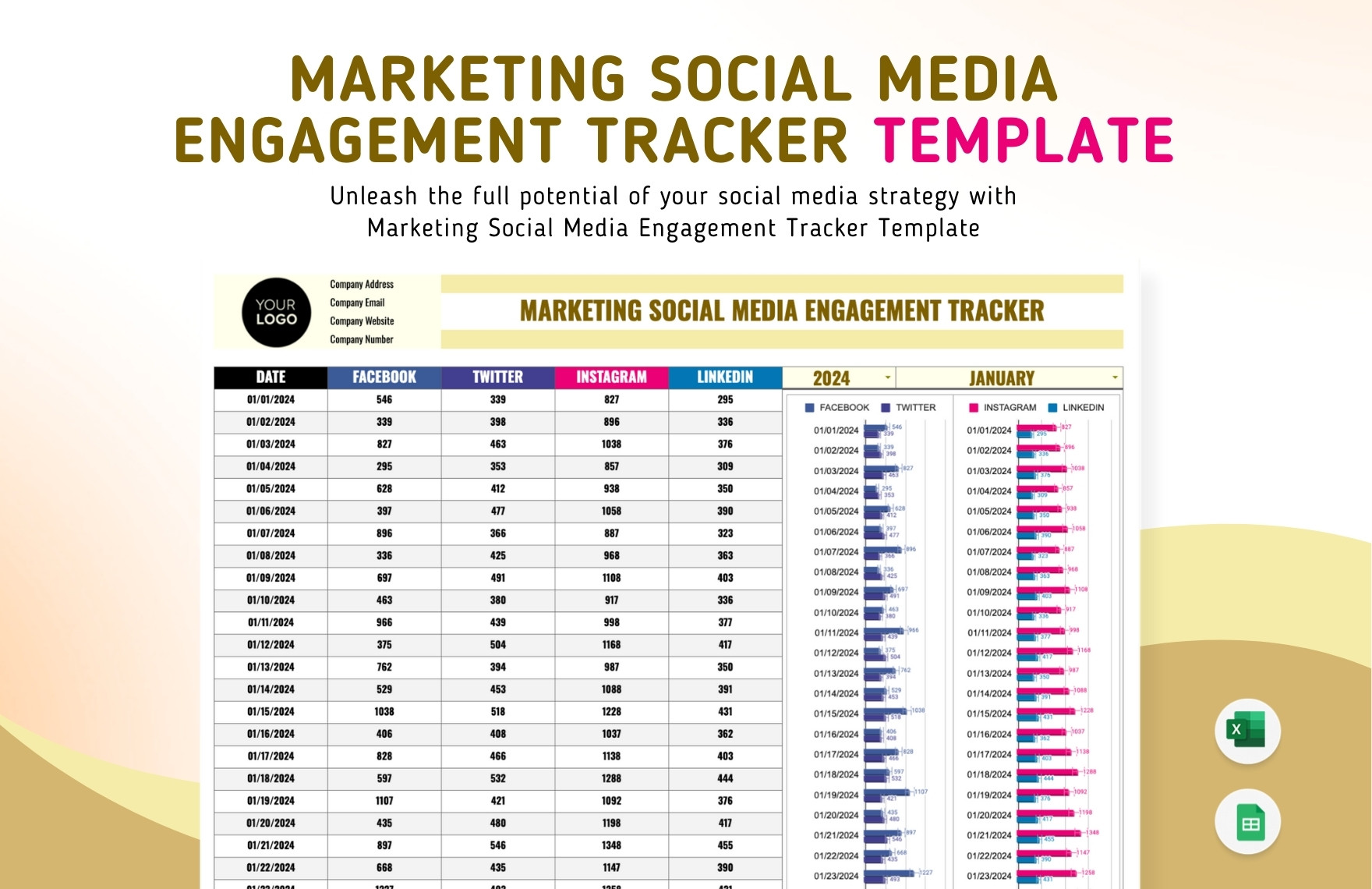 Free Editable Engagement Templates In Excel To Download