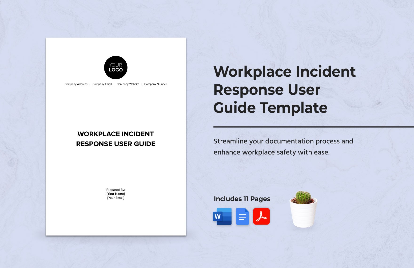 Workplace Incident Response User Guide Template