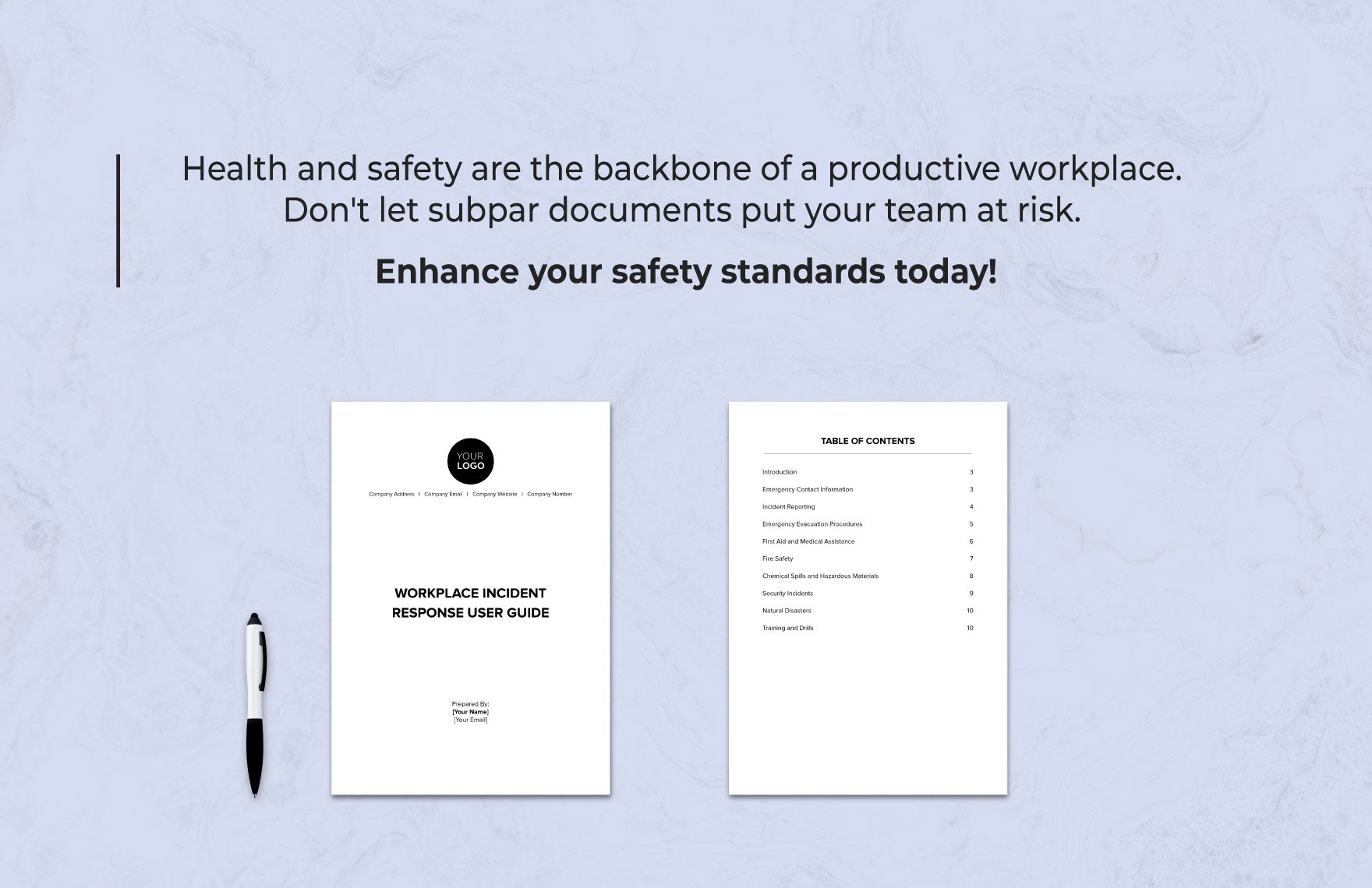 Workplace Incident Response User Guide Template