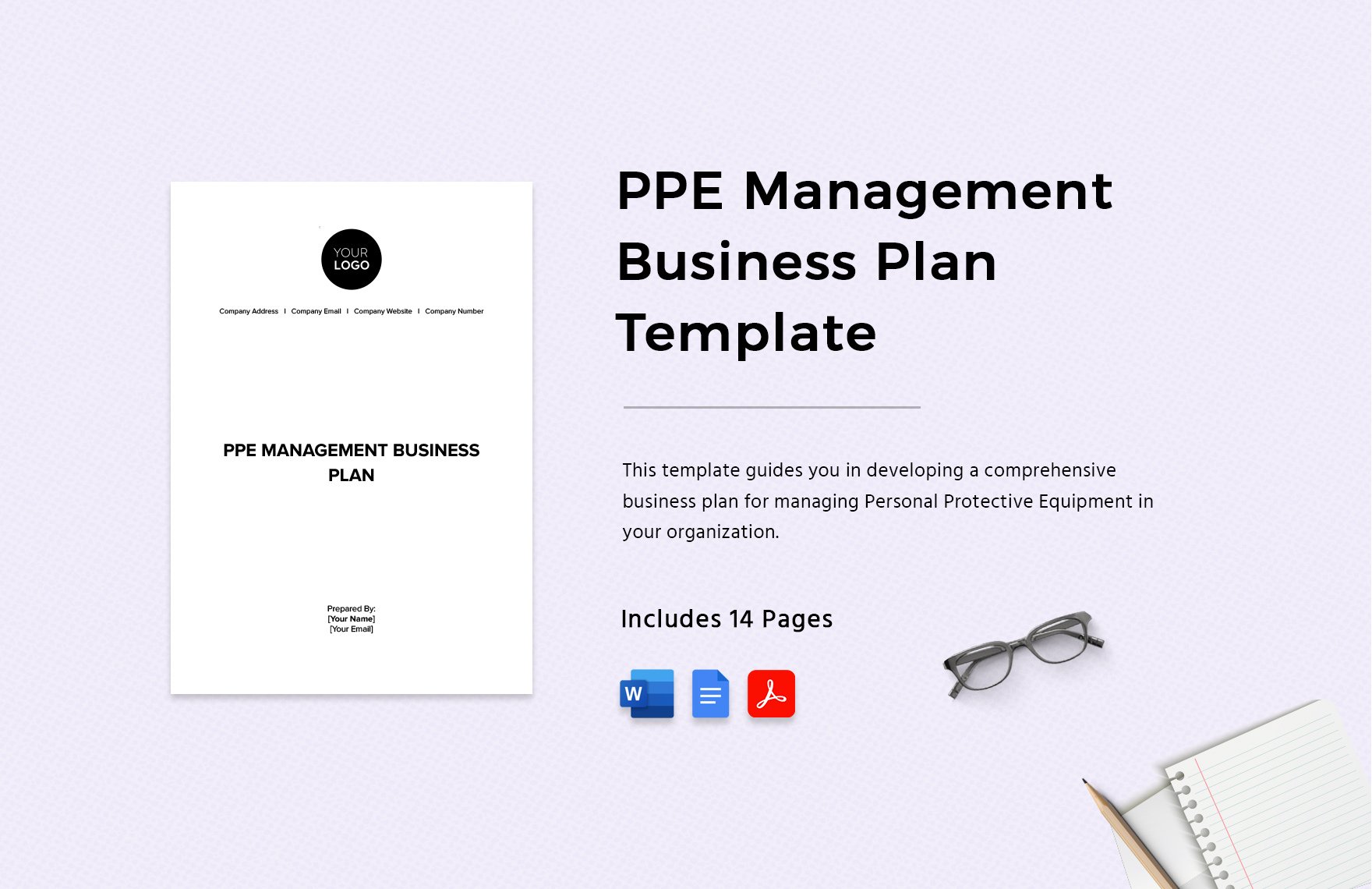 PPE Management Business Plan Template