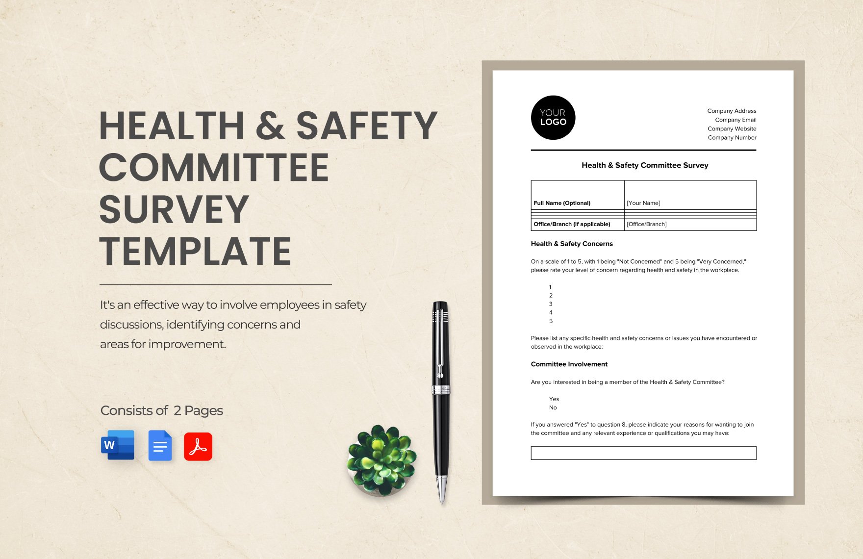 Health & Safety Committee Survey Template