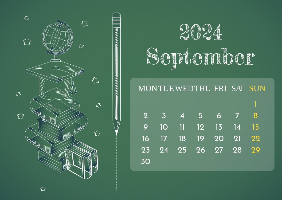 September 2024 Academic Calendar Template
