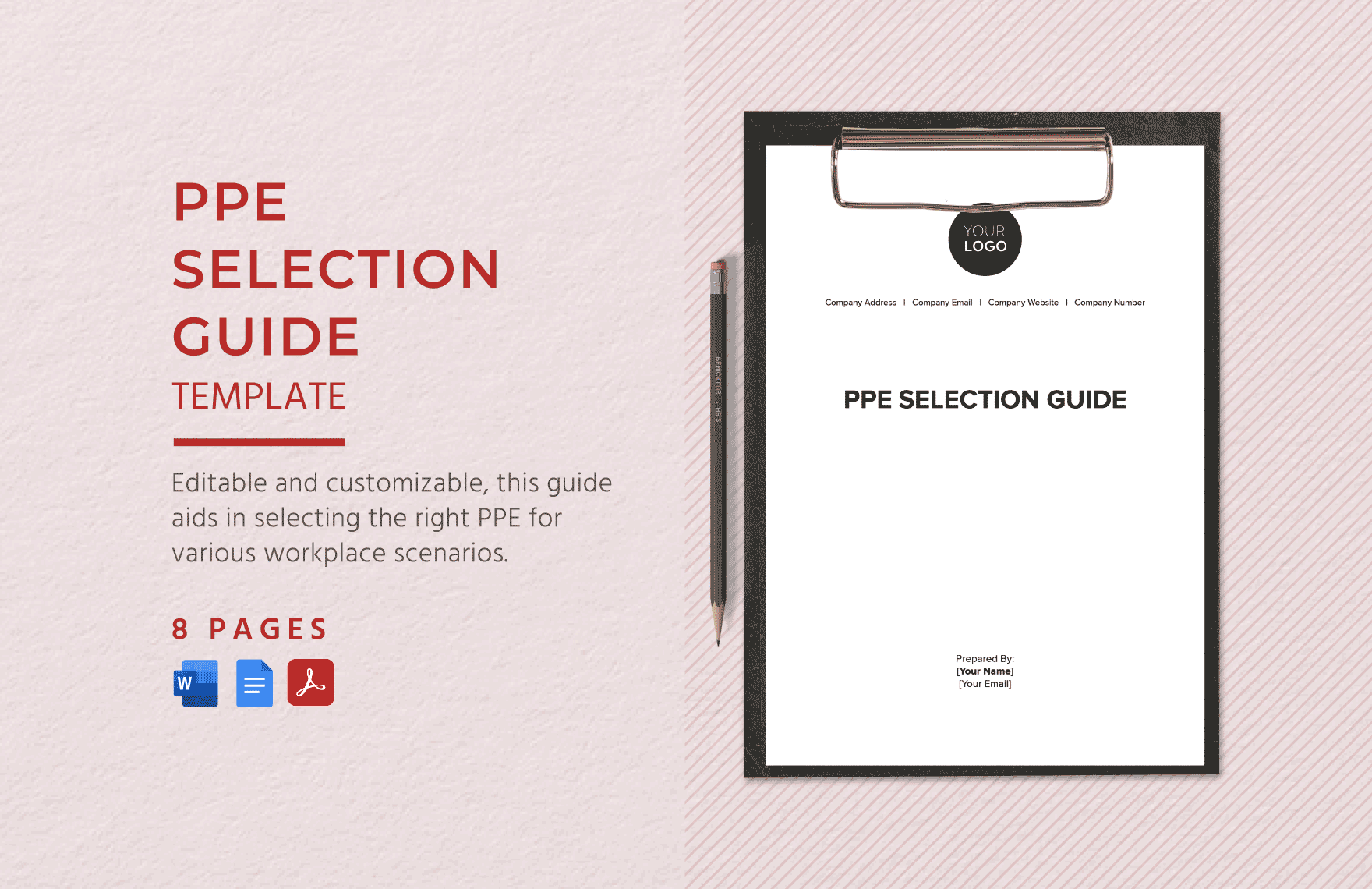 PPE Selection Guide Template