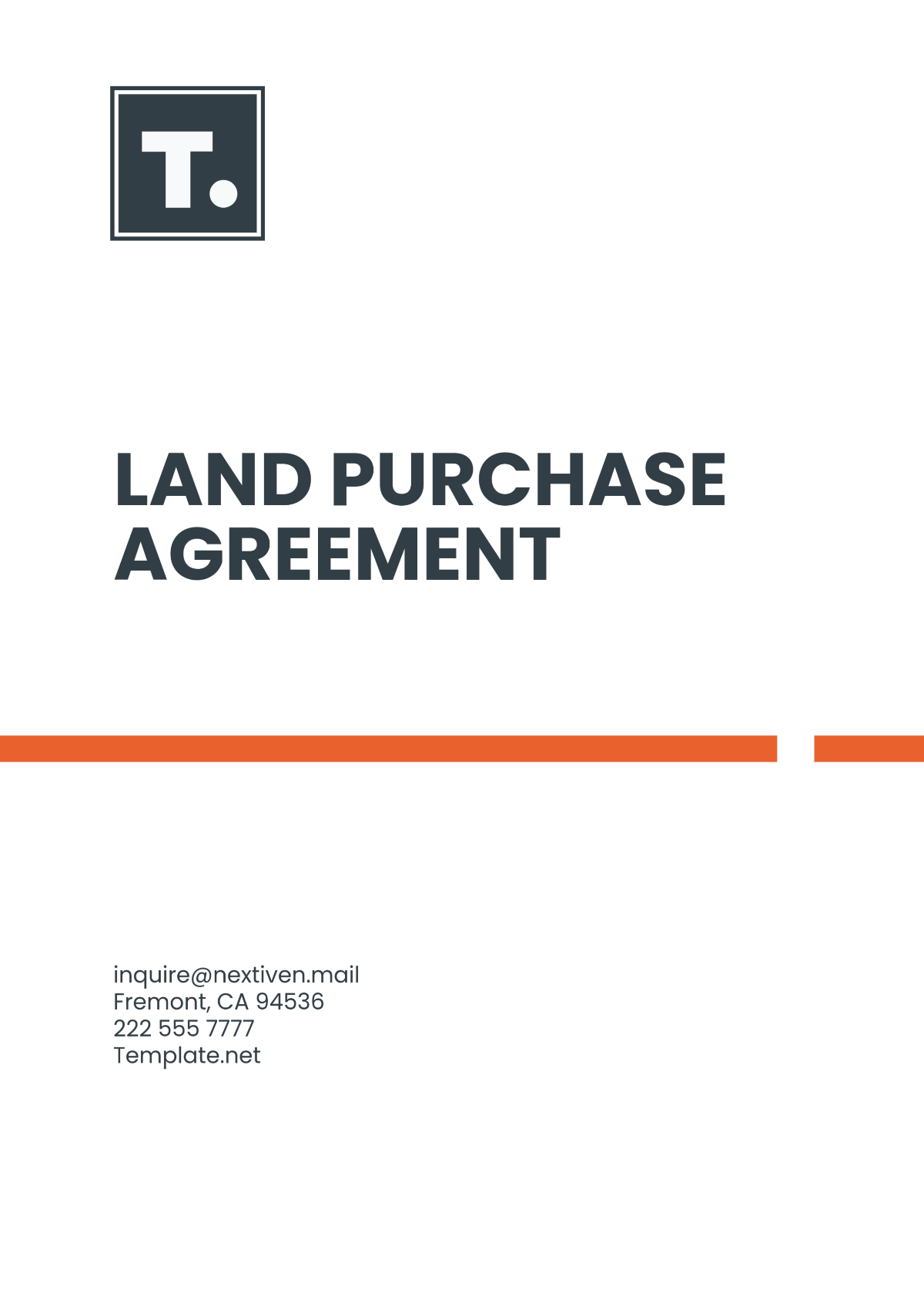 Free Land Purchase Agreement Template