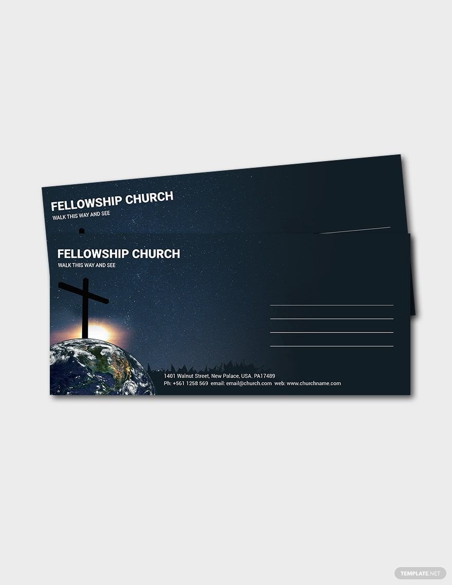 Sample Church Envelope Template