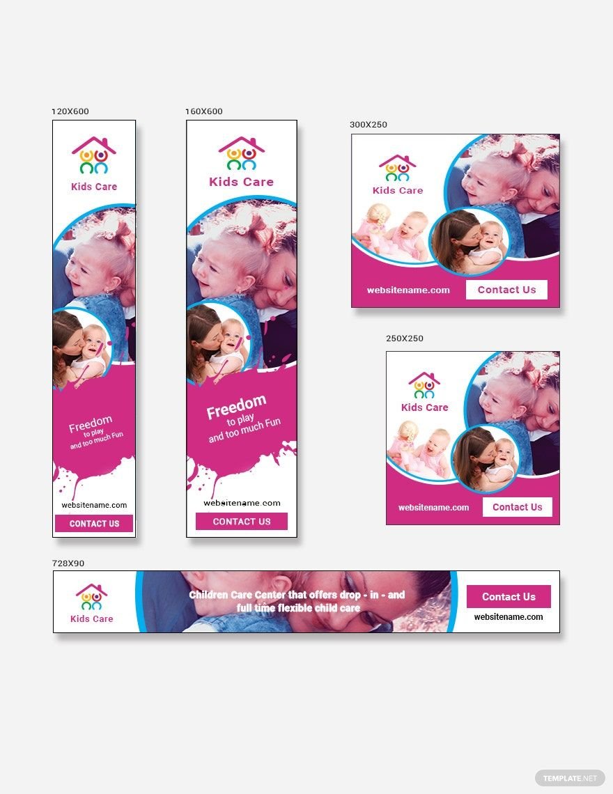 Day Care Ad Banner Template