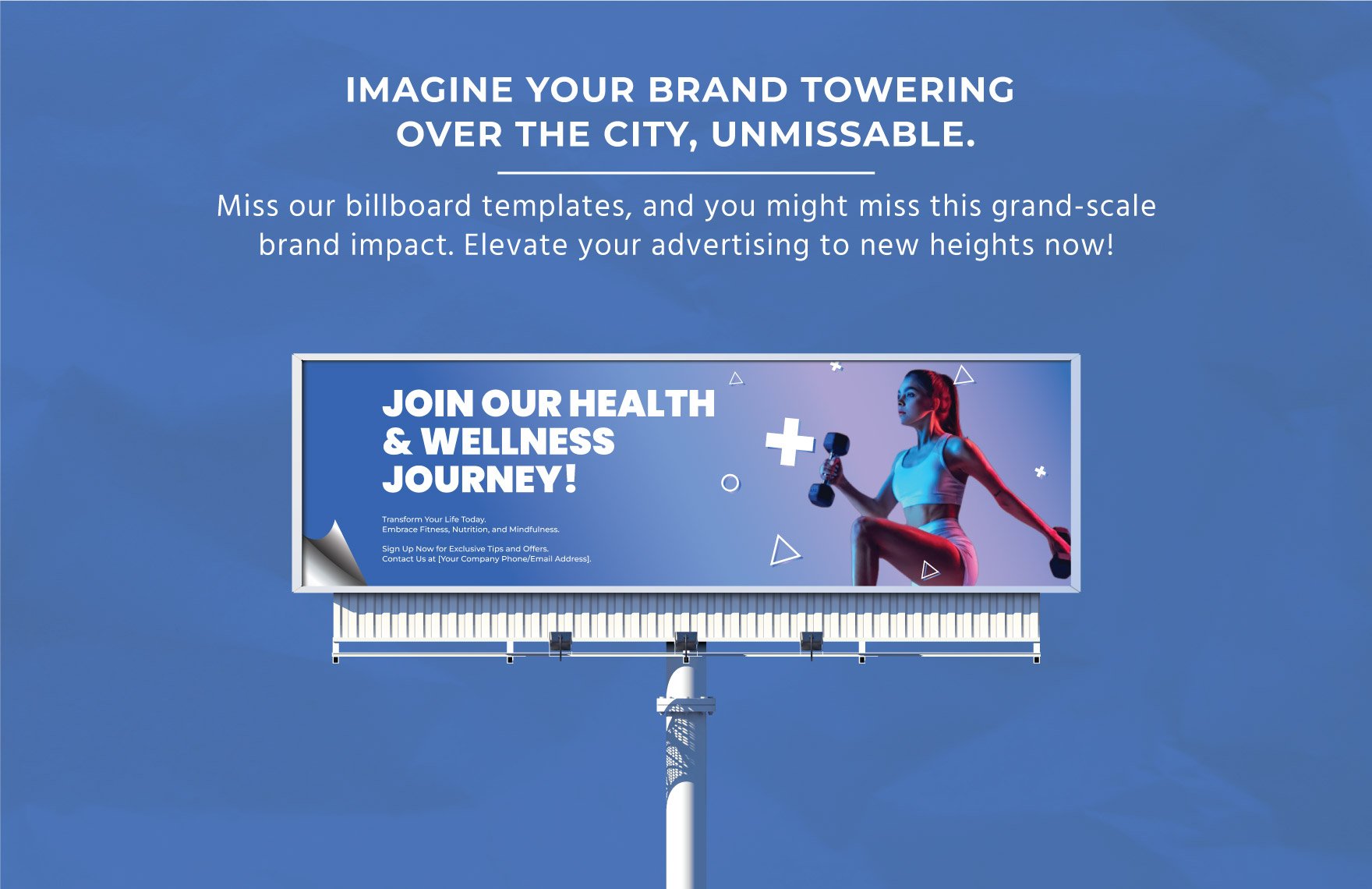 Health & Wellness Campaign Billboard Template