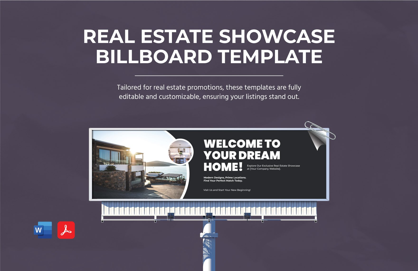 Real Estate Showcase Billboard Template