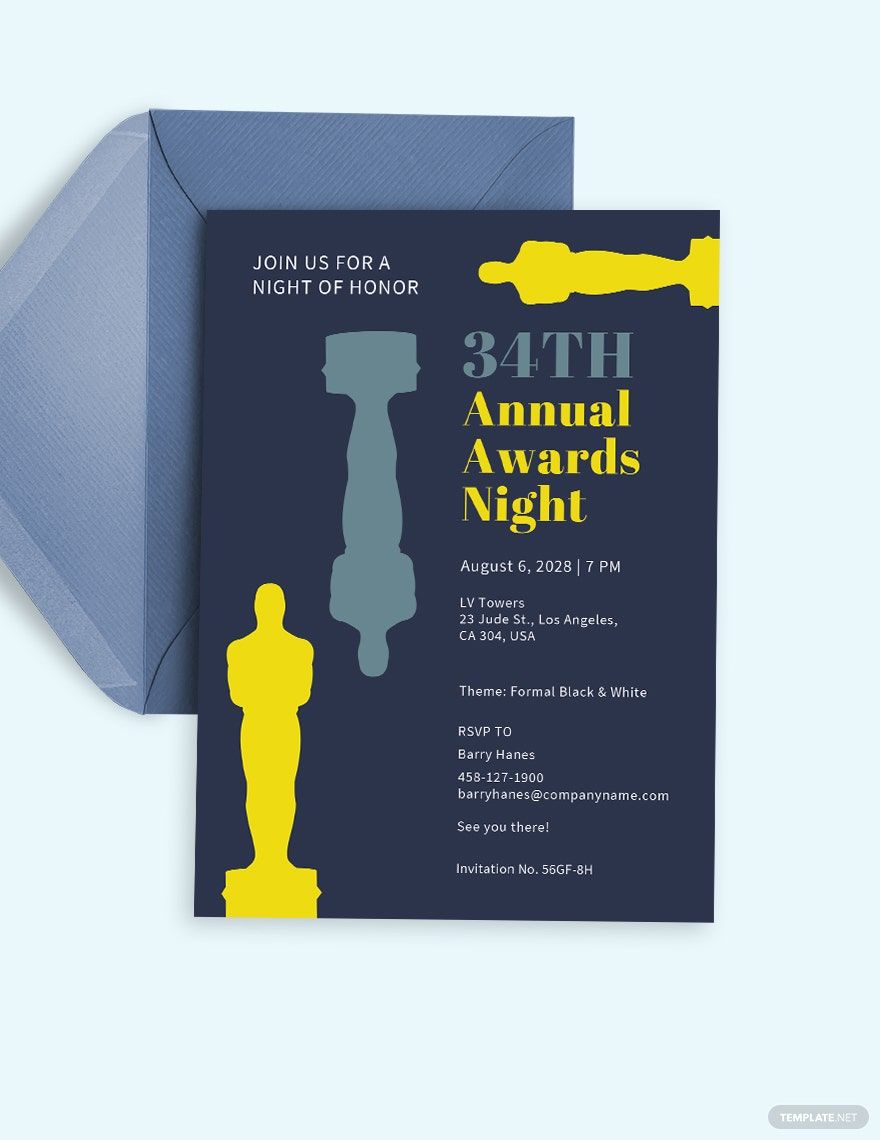 Annual Award Invitation Template