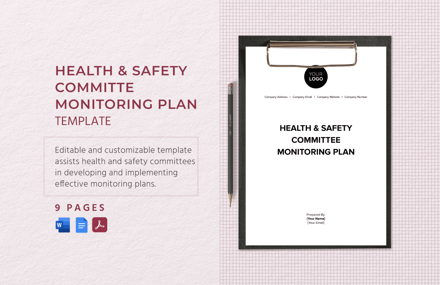 Health & Safety Committee Monitoring Plan Template