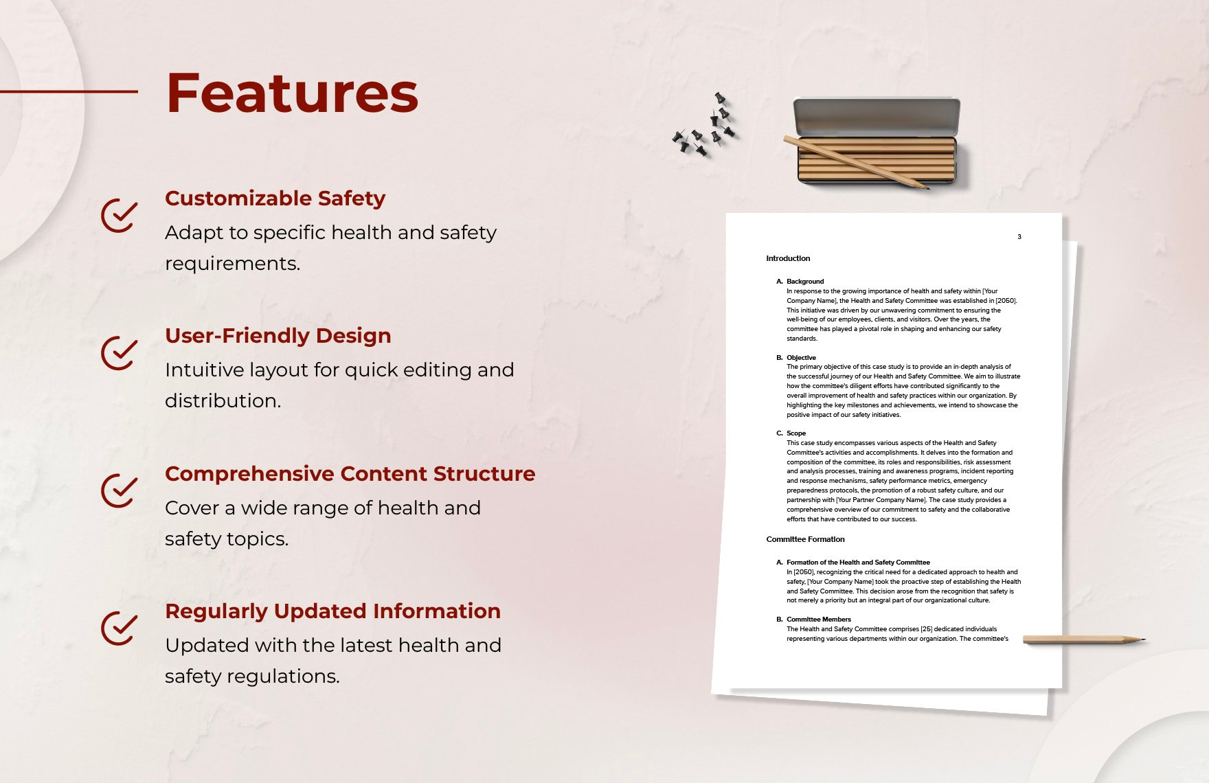 Health & Safety Case Study on Committee Success Template