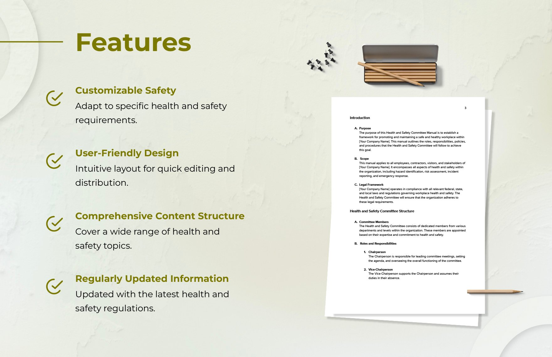 Health & Safety Committee Manual Template