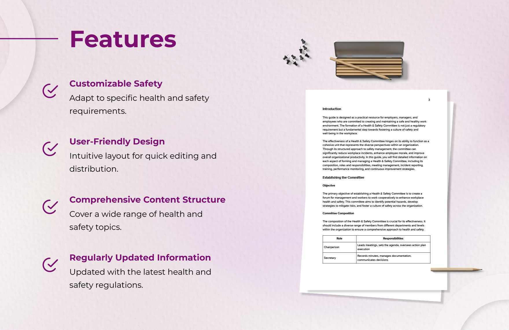 Health & Safety Committee Guide Template
