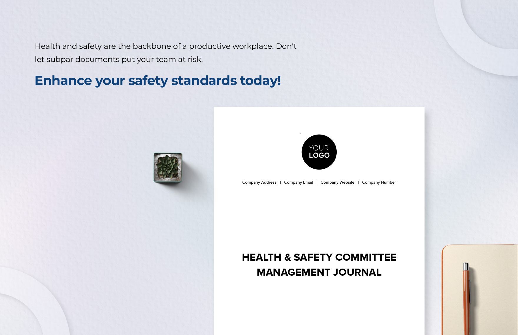 Health & Safety Committee Management Journal Template