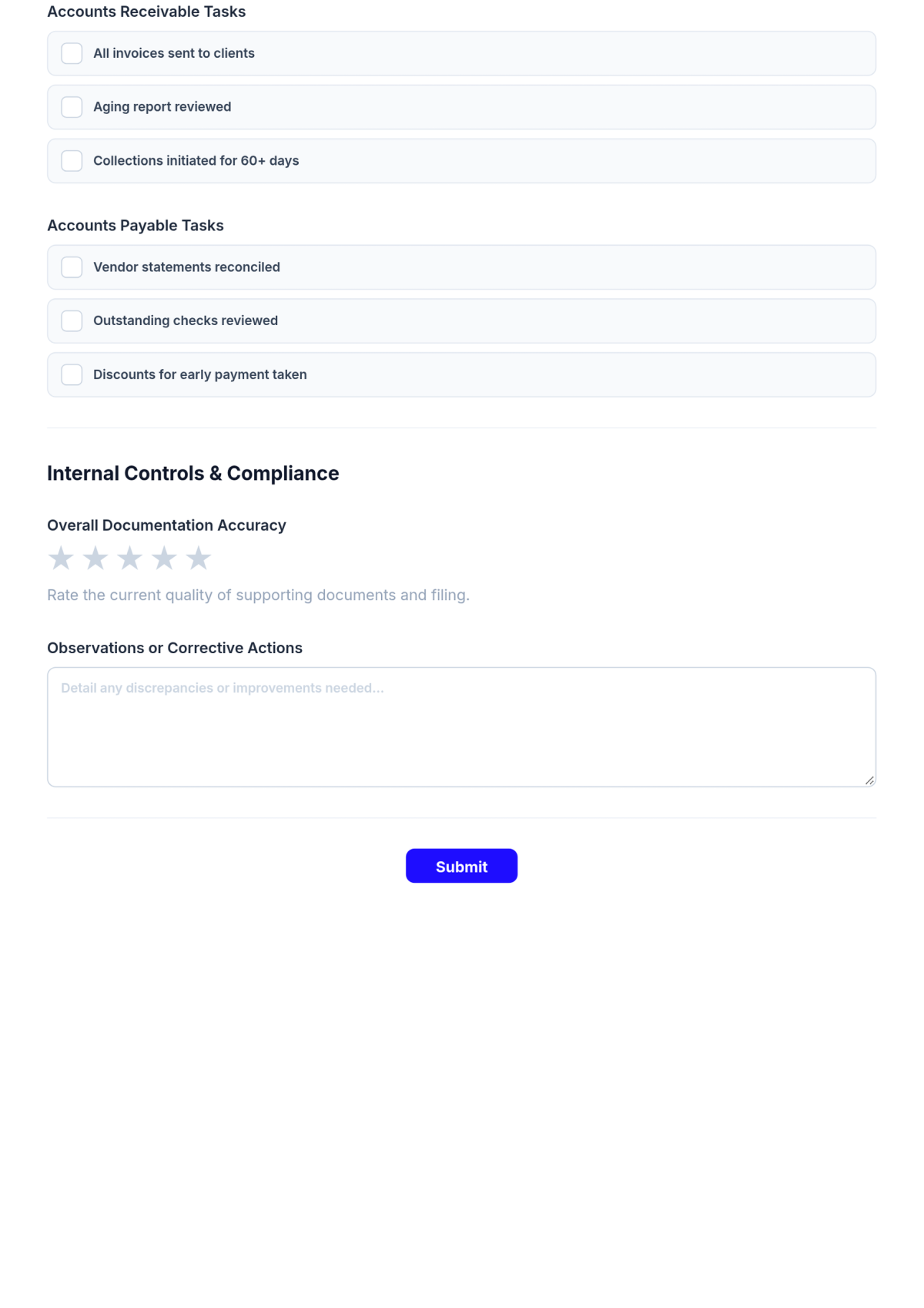 Free Company Accounting Checklist Template & AI Maker Free Company Accounting Checklist Template & AI Maker