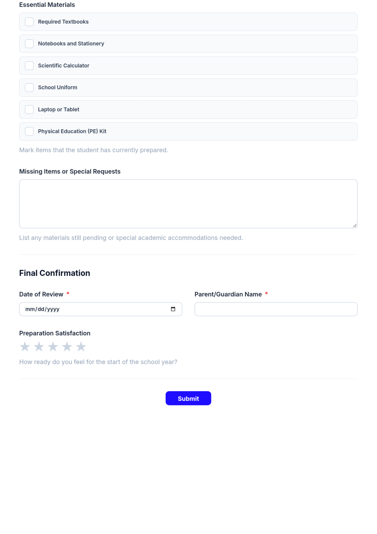 Free Editable School Checklist Template & AI Maker Free Editable School Checklist Template & AI Maker