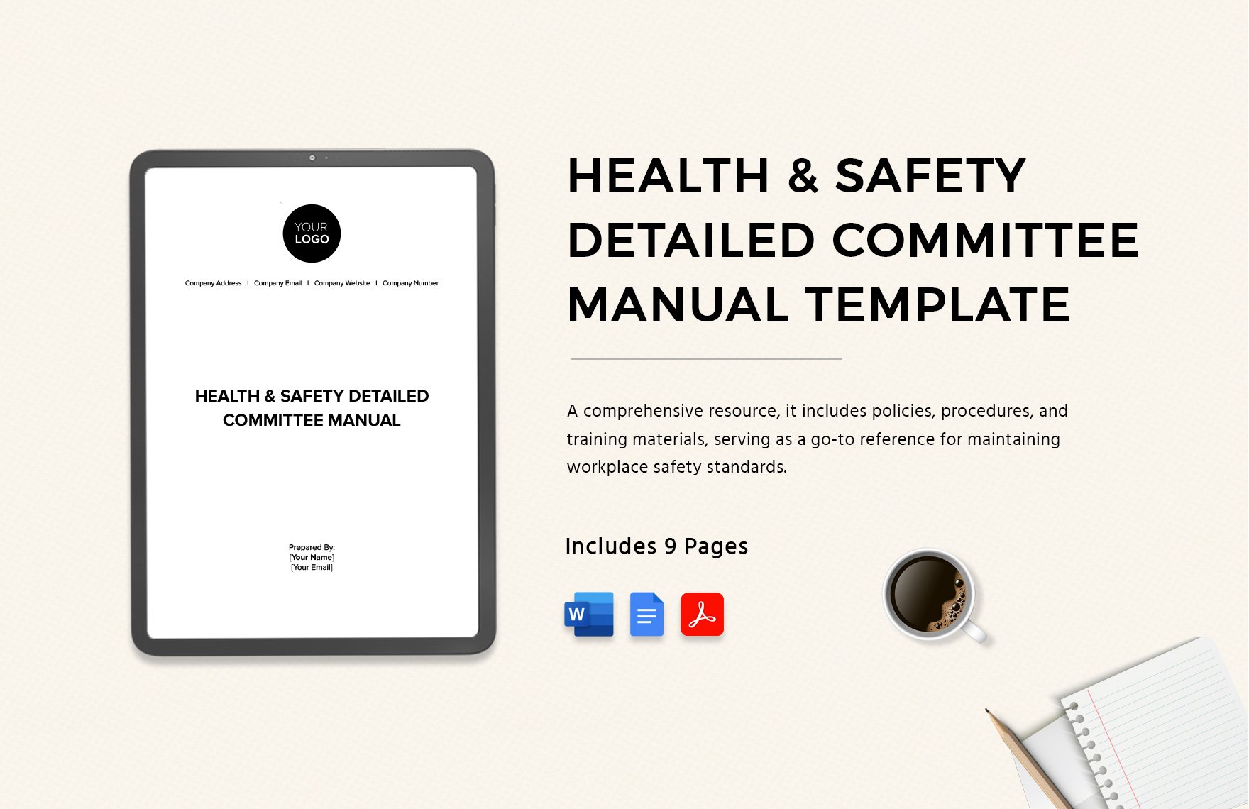 Health & Safety Detailed Committee Manual Template