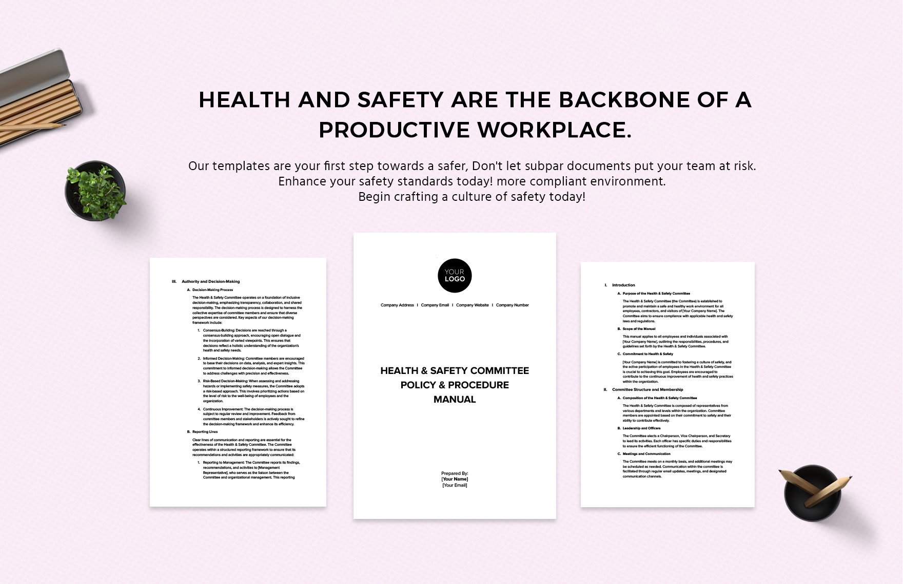 Health & Safety Committee Policy & Procedure Manual Template