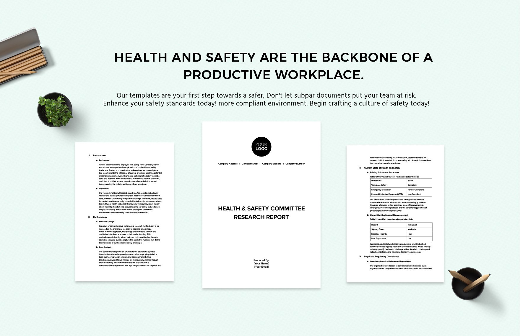 Health Safety Committee Research Report Template