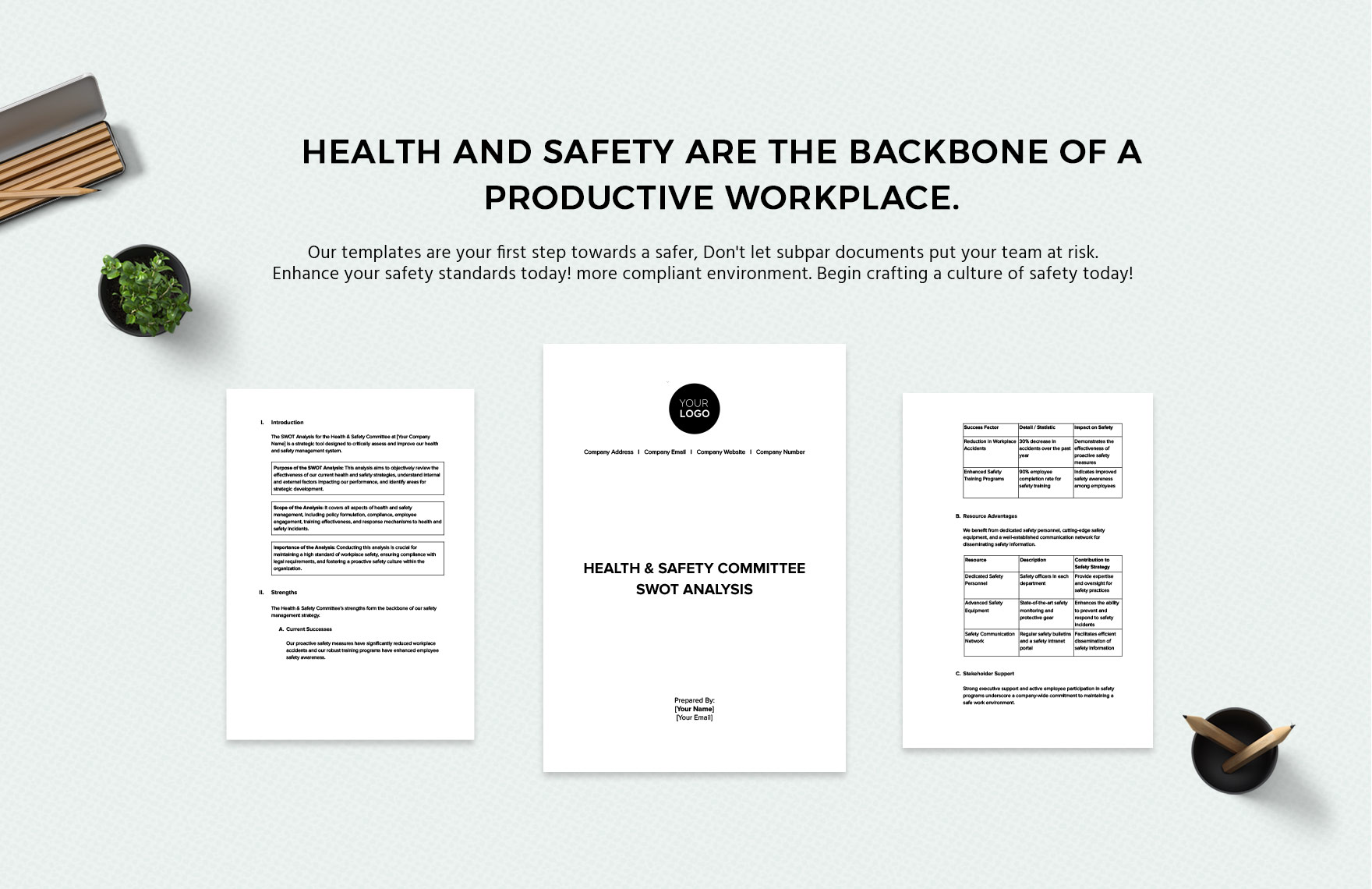 Health & Safety Committee SWOT Analysis Template