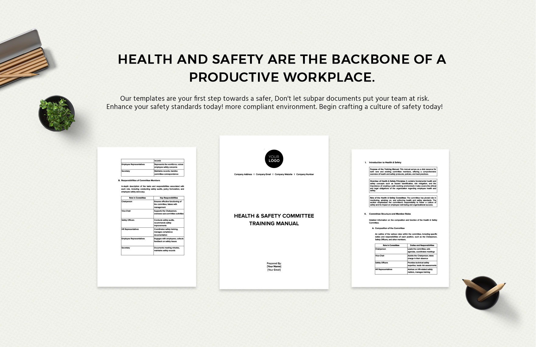 Health & Safety Committee Training Manual Template