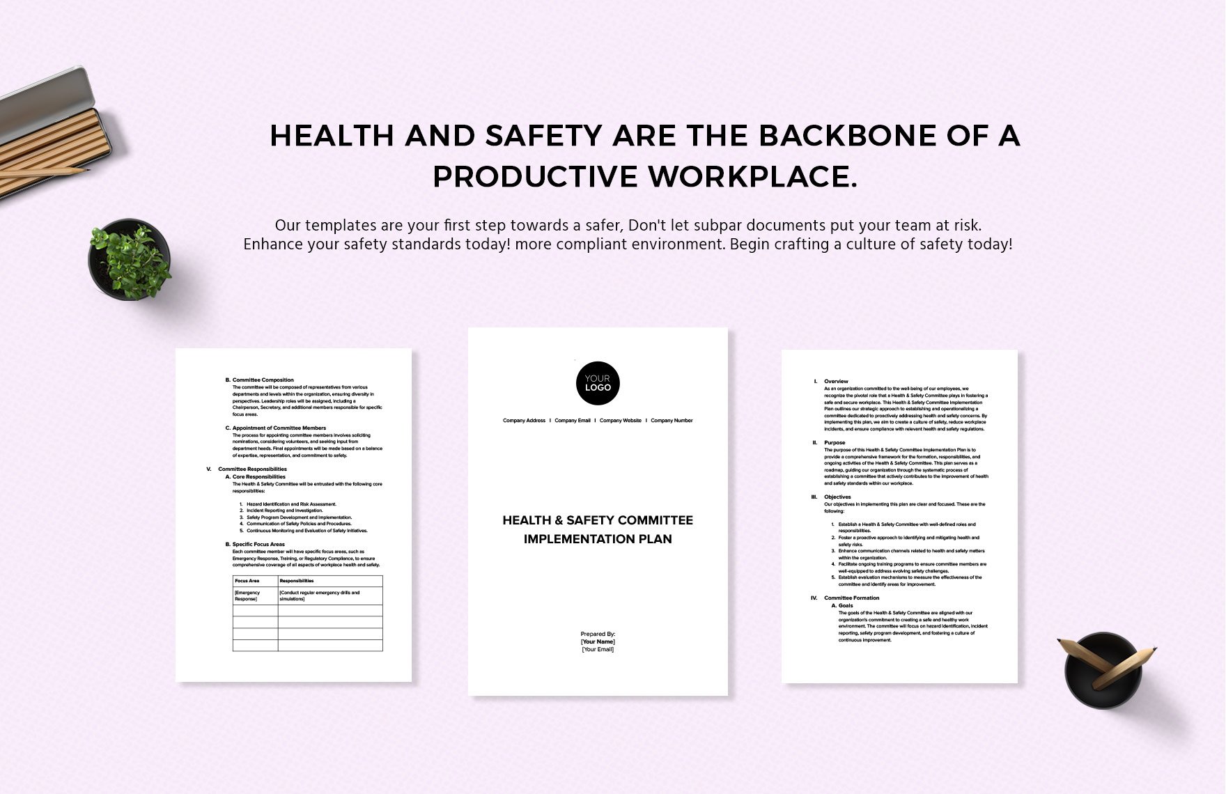 Health Safety Committee Implementation Plan Template