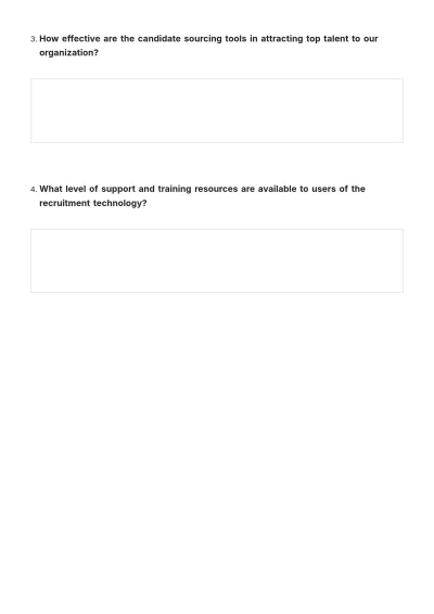 Free Recruitment Technology Assessment HR Template to Edit Online