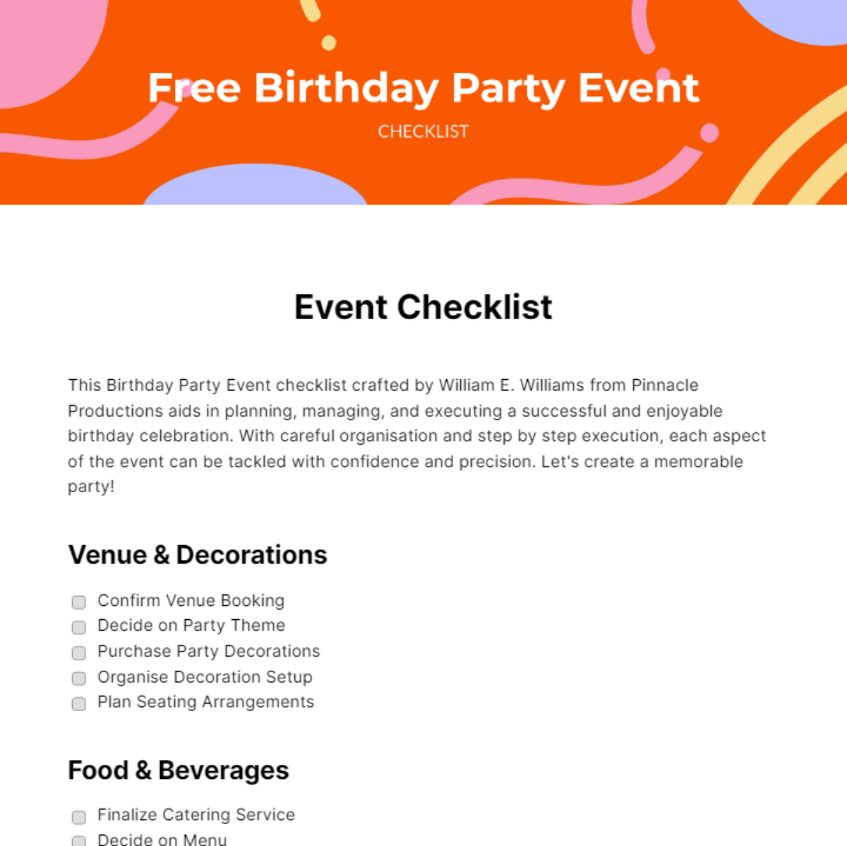 free-event-checklist-edit-online-download-template