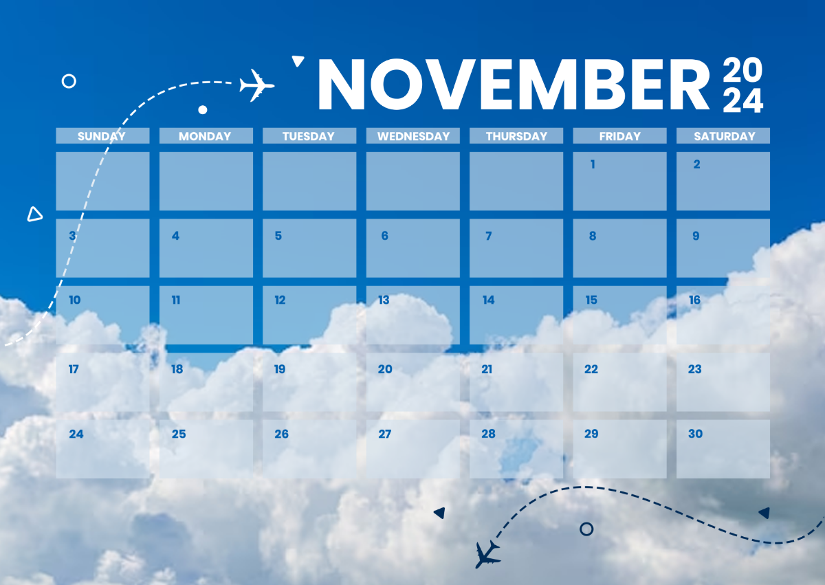 Simple November Calendar 2024 Printable Template