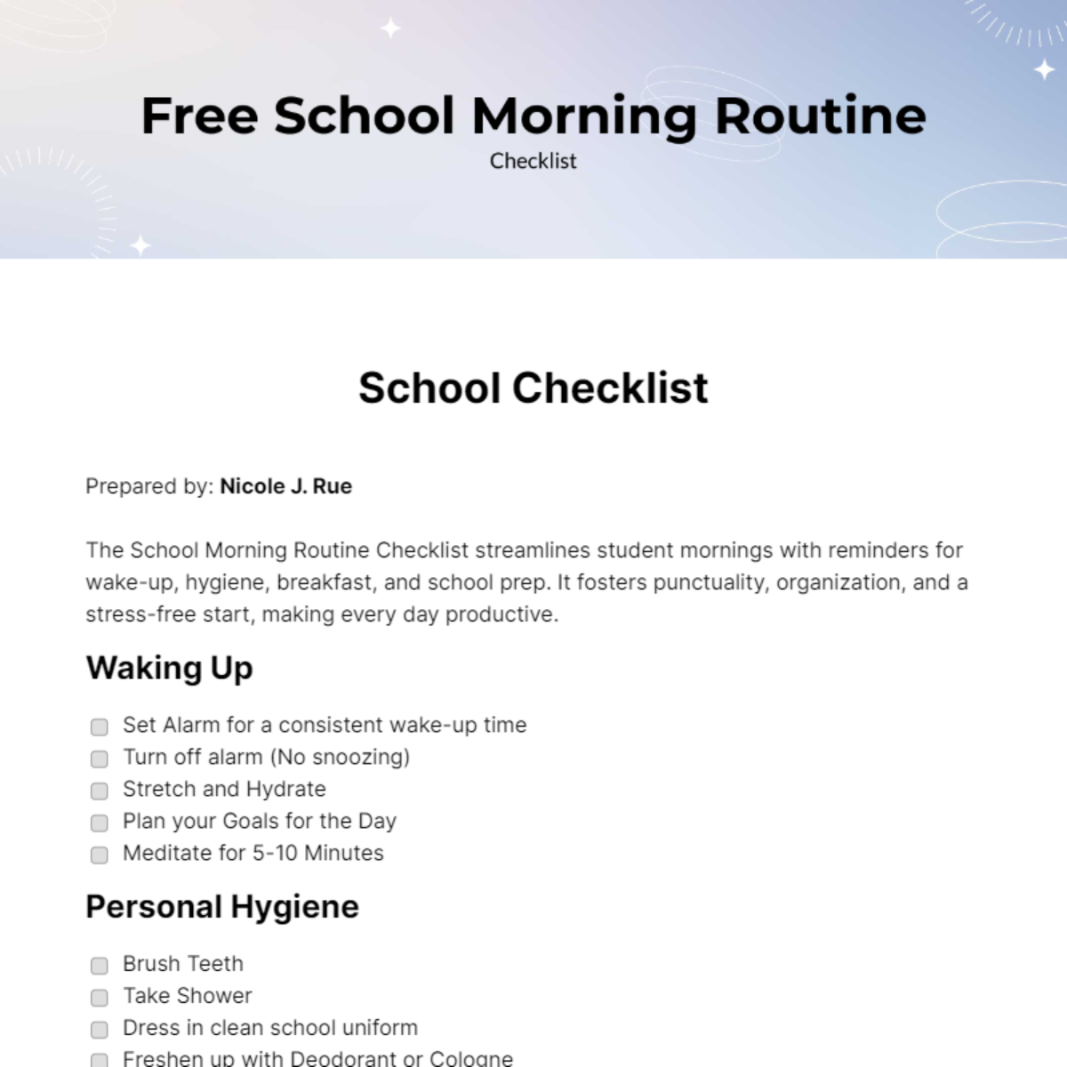 free-school-checklist-templates-examples-edit-online-download