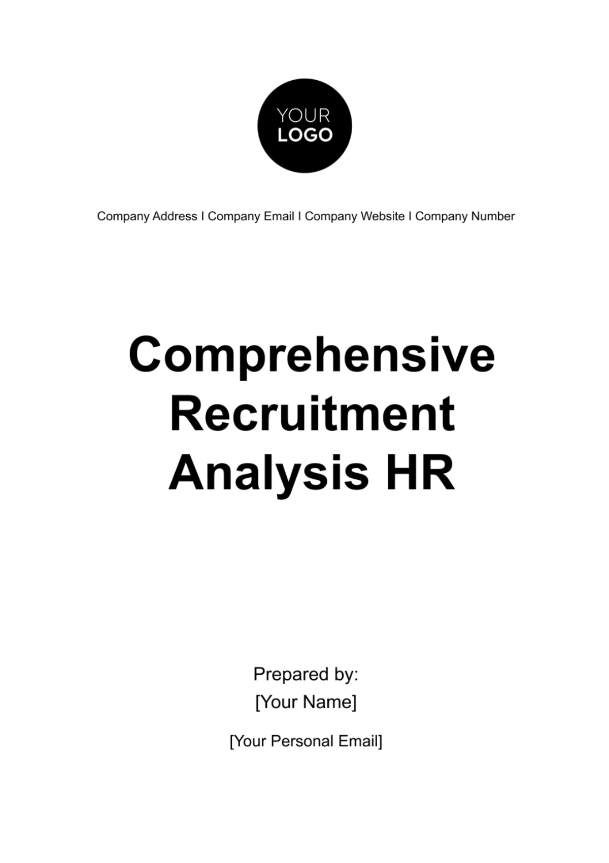 Comprehensive Recruitment Analysis HR Template