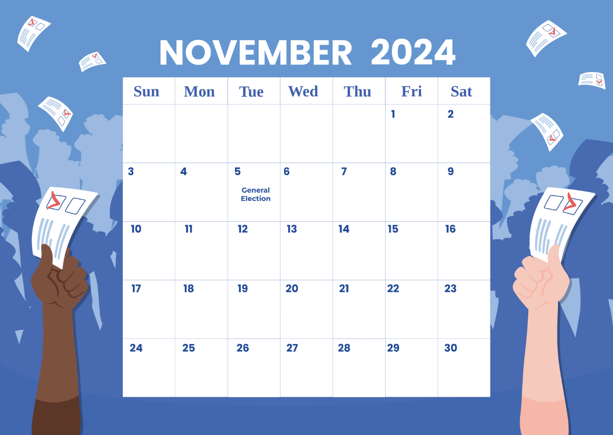 November 2024 Election Calendar Template