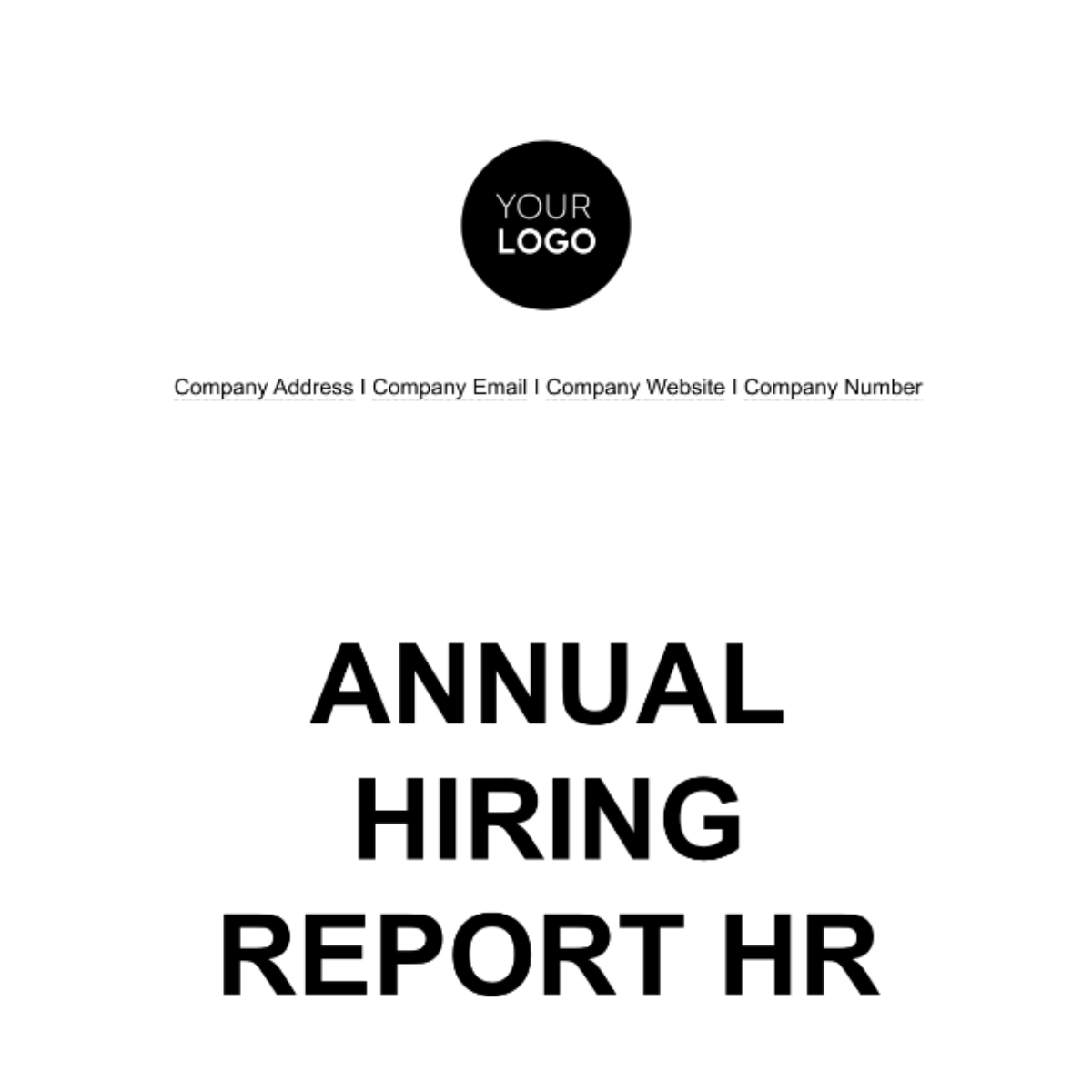 Annual Hiring Report HR Template - Edit Online & Download