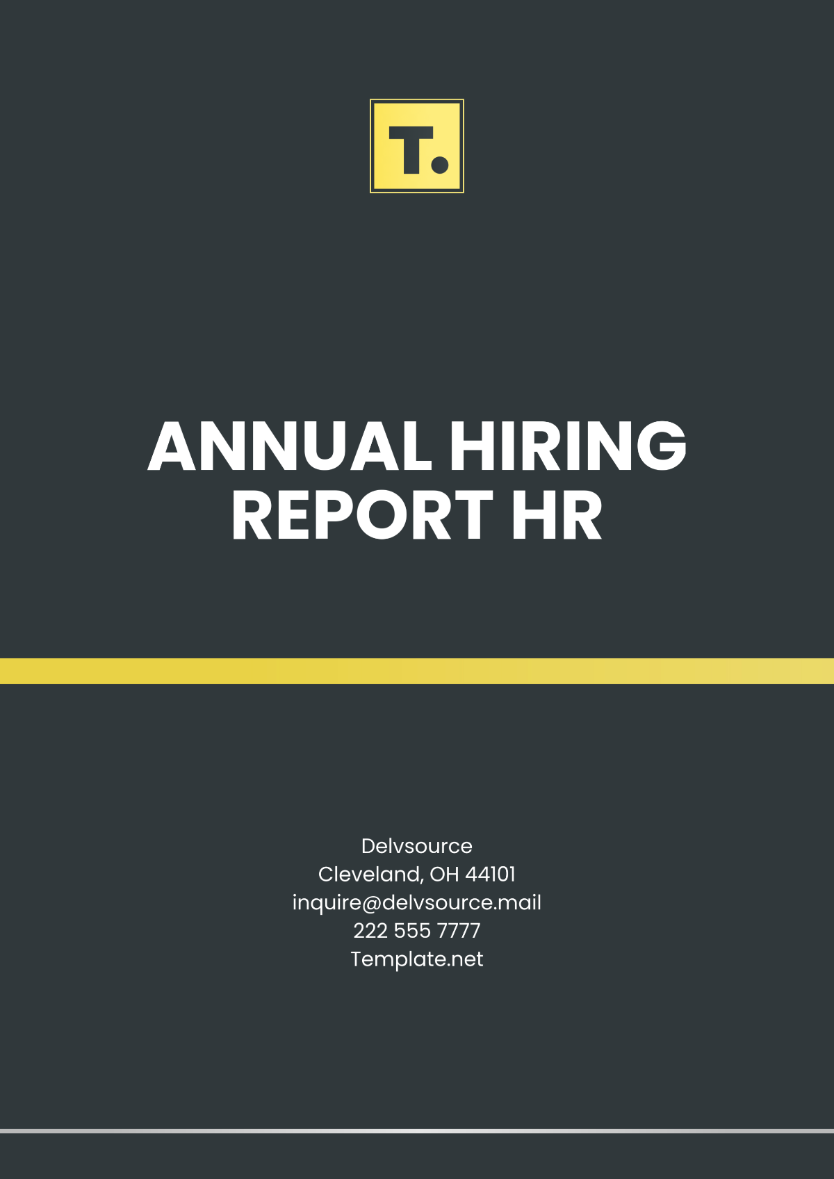 Annual Hiring Report HR Template - Edit Online & Download