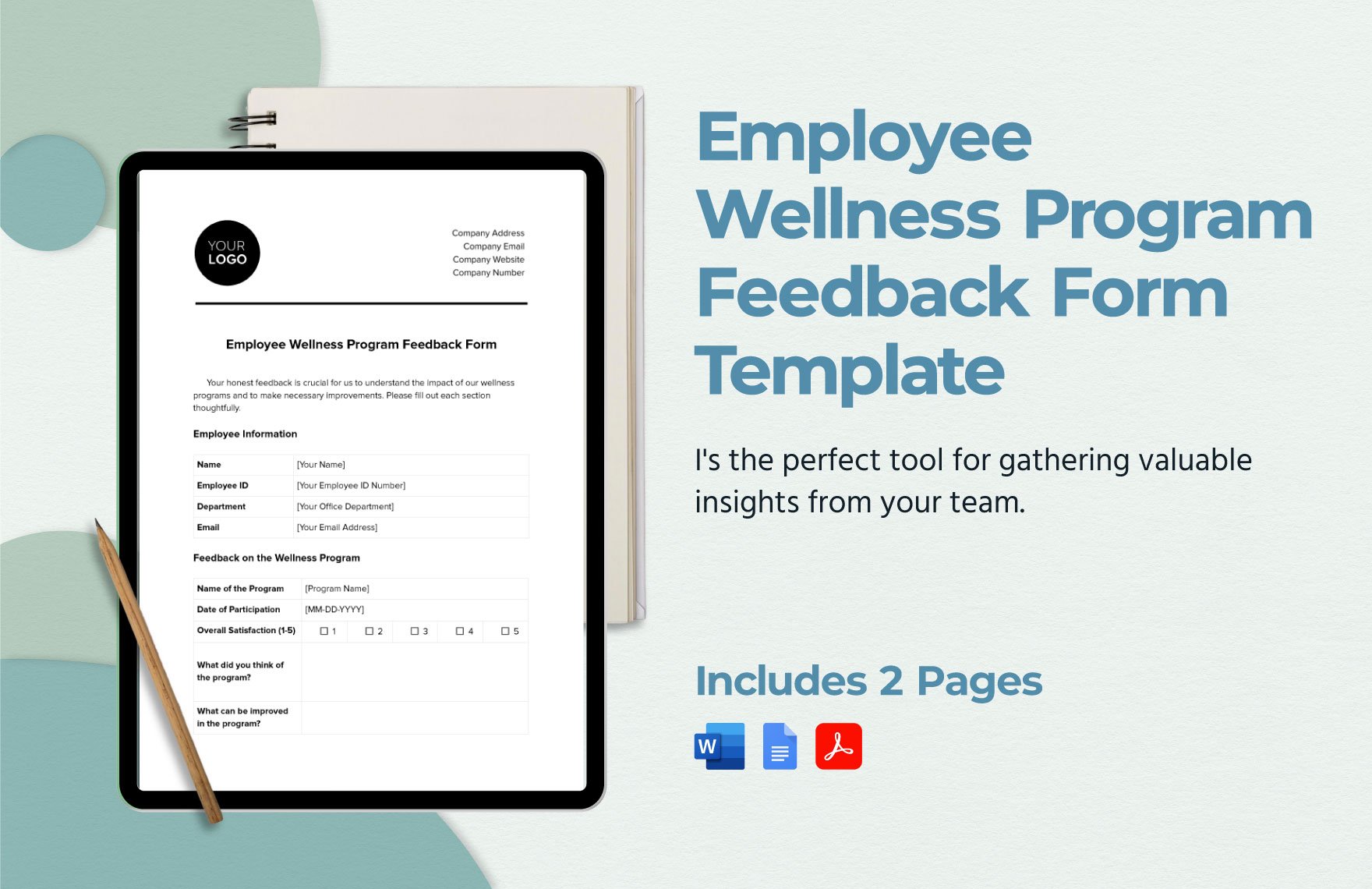 Employee Wellness Program Feedback Form Template