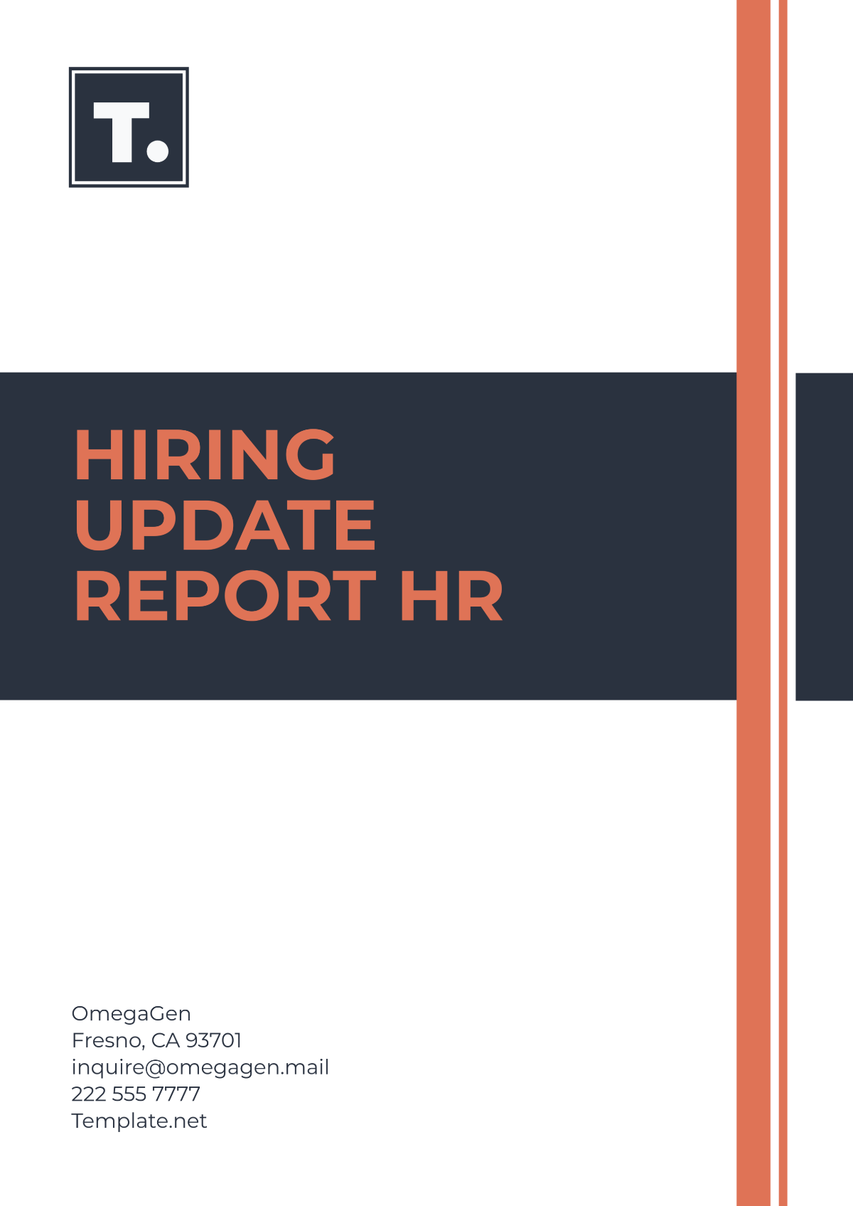 Hiring Update Report HR Template - Edit Online & Download