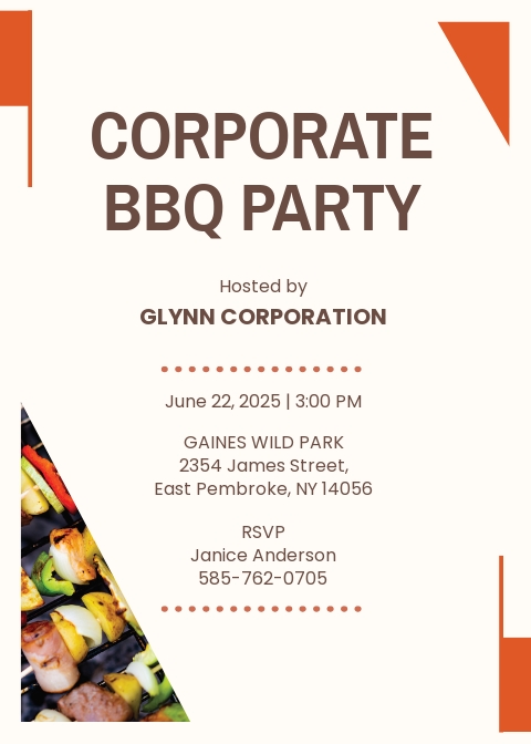 BBQ Invitation Templates in Microsoft Word (DOC) | Template.net