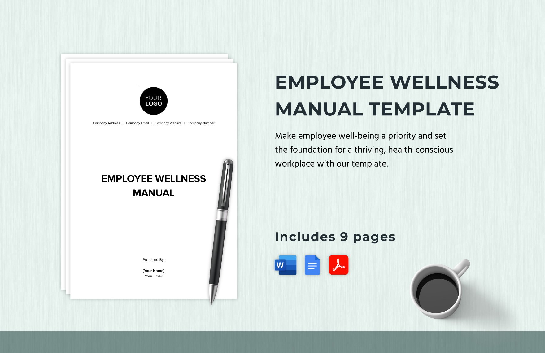 Employee Wellness Manual Template
